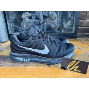 Men 12 Nike Air Max 2017 Black Anthracite 3M Reflective Running Shoes 849559-004
