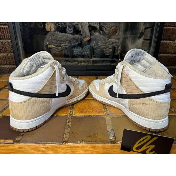 Mens 10 Nike Dunk High Next Nature Toasty Rattan Lifestyle Shoes DD3362-200