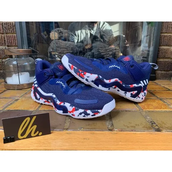 Mens 10.5 Adidas D.O.N. Issue #3 GCA Team USA Athletic Basketball Shoes GW2945