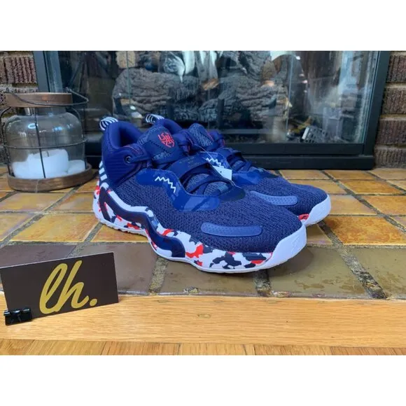 Mens 10.5 Adidas D.O.N. Issue #3 GCA Team USA Athletic Basketball Shoes GW2945