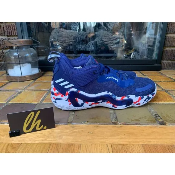 Mens 10.5 Adidas D.O.N. Issue #3 GCA Team USA Athletic Basketball Shoes GW2945