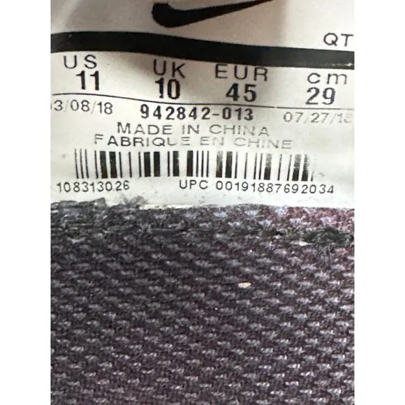 Mens 11 Nike Air Vapormax Flyknit 2 Night Purple Running Shoes 941842-013