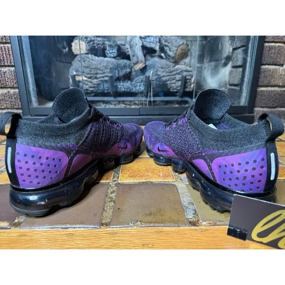 Mens 11 Nike Air Vapormax Flyknit 2 Night Purple Running Shoes 941842-013