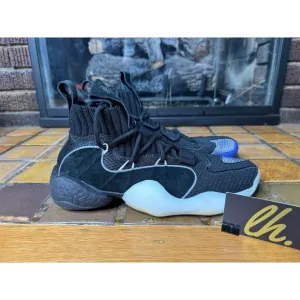 Men’s 5 Adidas Crazy BYW x Boost Black White Athletic Basketball Sneakers B48158