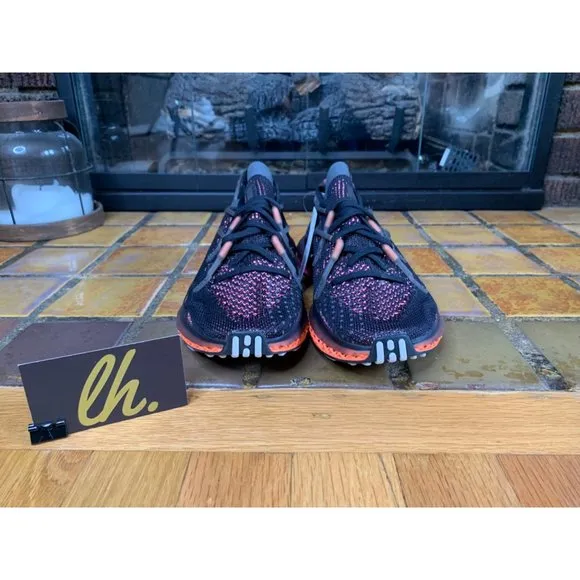 Mens 7 Adidas 4D Fusio Primeknit Black Orange Pink Athletic Running Shoes FZ2414