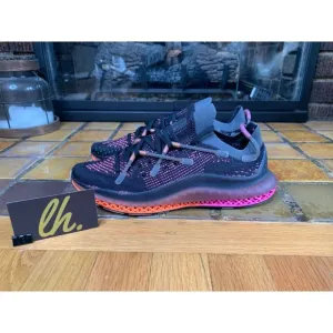 Mens 7 Adidas 4D Fusio Primeknit Black Orange Pink Athletic Running Shoes FZ2414