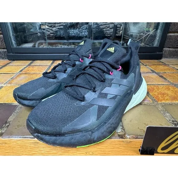 Mens 7 Adidas X9000L4 Black Green Glow In The Dark Athletic Running Shoes GZ5285