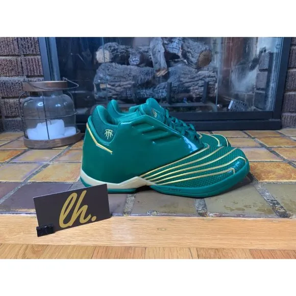 Mens 7.5 Adidas “TMAC 2 Restomod” Green Athletic Basketball Shoes FY9931