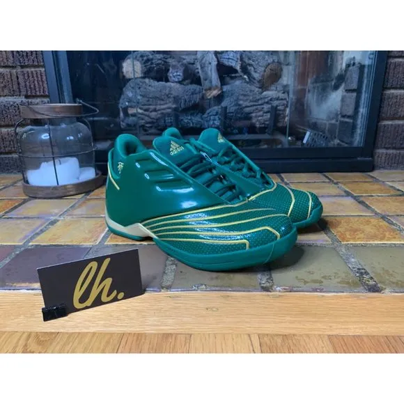 Mens 7.5 Adidas “TMAC 2 Restomod” Green Athletic Basketball Shoes FY9931