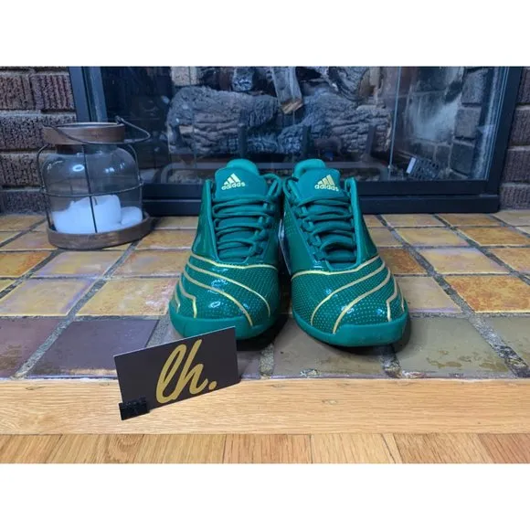 Mens 7.5 Adidas “TMAC 2 Restomod” Green Athletic Basketball Shoes FY9931