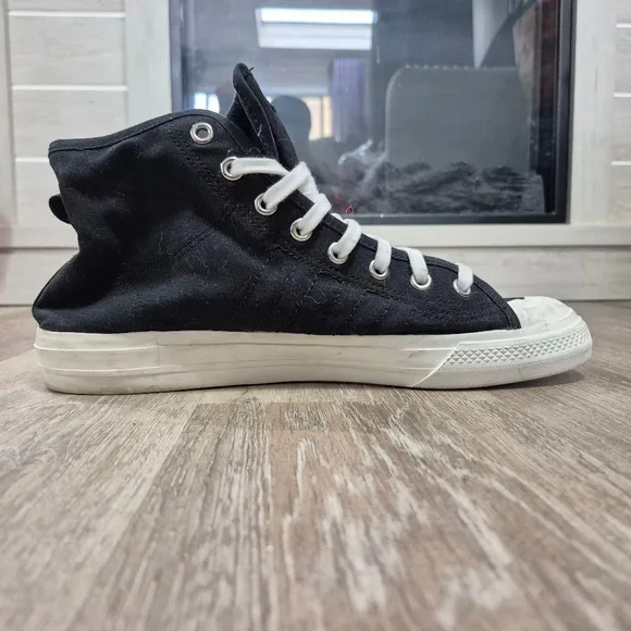 Men's Adidas Alife Nizza Hi Sneakers Size 12 Black White