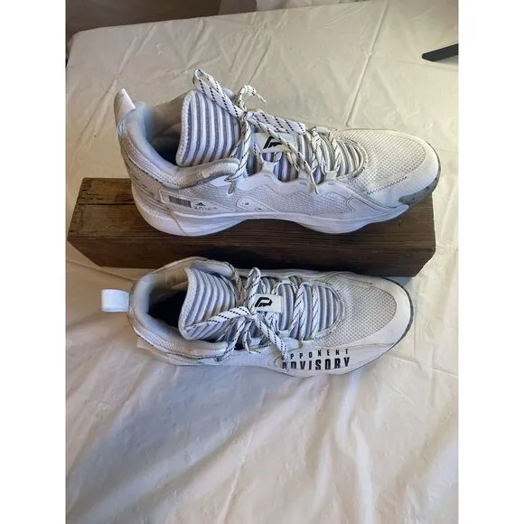 Men's Adidas Dame 7 Basketball White Hi-Top Opponent‎ Advisory Shoes-Size 12