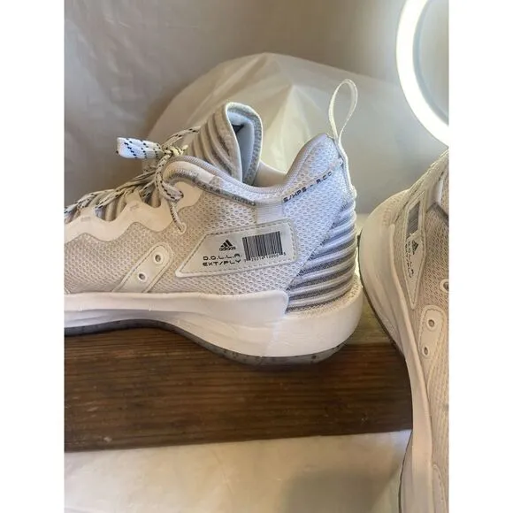 Men's Adidas Dame 7 Basketball White Hi-Top Opponent‎ Advisory Shoes-Size 12