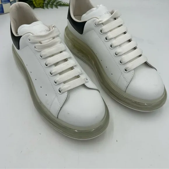 Men’s Alexander McQueen clear sole chunky sneakers size 42.5 made in Italy