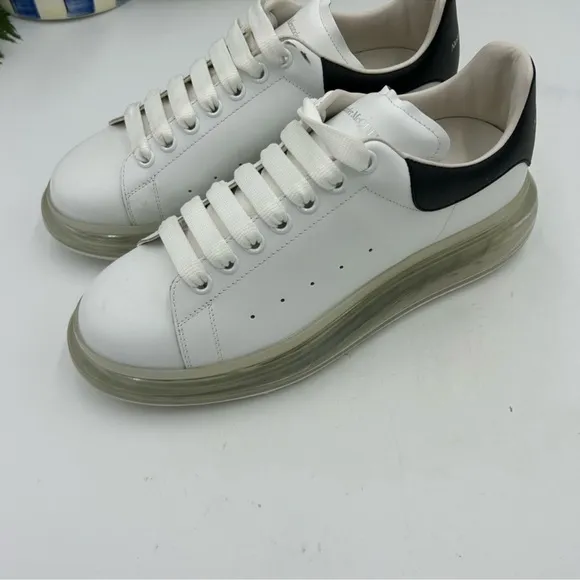 Men’s Alexander McQueen clear sole chunky sneakers size 42.5 made in Italy