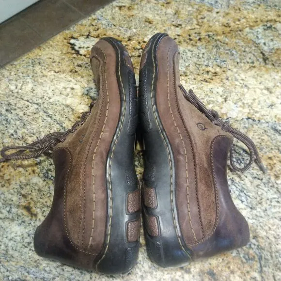 Men’s Born Handcrafted Footwear Size 11.5  45.5 Brown Casual Suede Shoes M6573