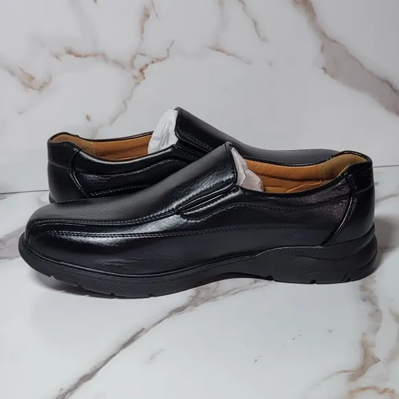 Men's Brand New Black Solid Slip On Loafers Dress Shoes Size EU 39/ US 7