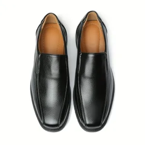 Men's Brand New Black Solid Slip On Loafers Dress Shoes Size EU 39/ US 7