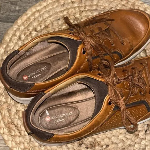 Mens Clarks Casual Lace Up Shoes *Un Trail Form* size 10