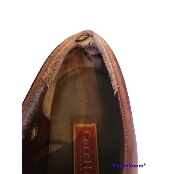 Mens Cole Haan Burgandy brown Country Waterproof Oxford Shoes Size 11M CO1035
