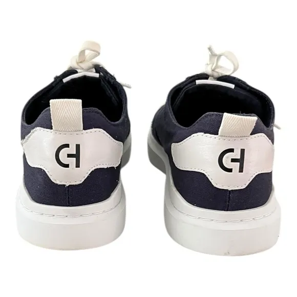 Men's Cole Haan Grandpro Rally Canvas Court Sneakers Marine Blue C34715 US 8M