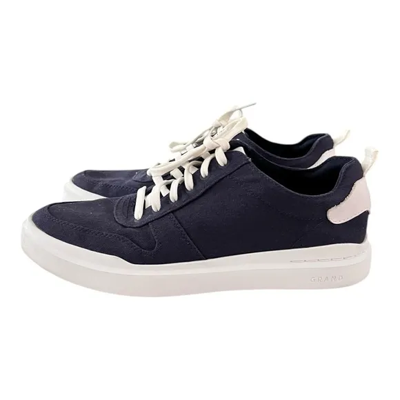 Men's Cole Haan Grandpro Rally Canvas Court Sneakers Marine Blue C34715 US 8M
