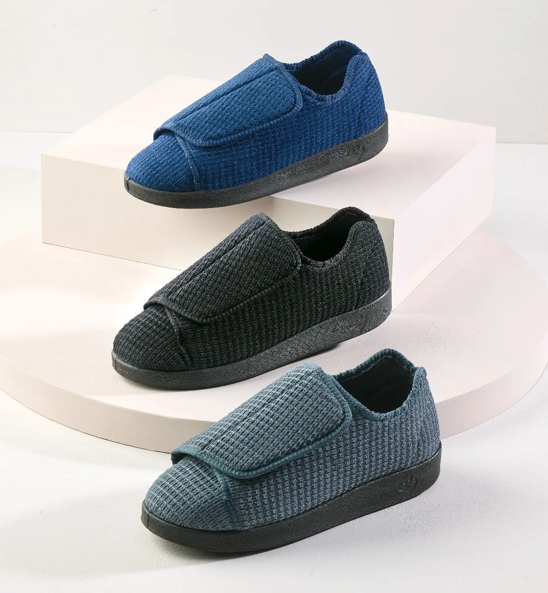 Mens Extra Extra Wide Slip Resistant Slippers