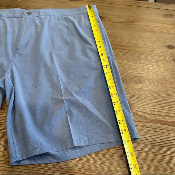 MENS JOHNNIE-O BLUE SHORTS DAWN 2 DUSK LAGUNA BLUE SUMMER COASTAL CASUAL GOLF 40