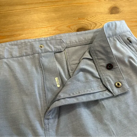 MENS JOHNNIE-O BLUE SHORTS DAWN 2 DUSK LAGUNA BLUE SUMMER COASTAL CASUAL GOLF 40