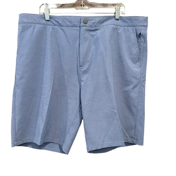 MENS JOHNNIE-O BLUE SHORTS DAWN 2 DUSK LAGUNA BLUE SUMMER COASTAL CASUAL GOLF 40
