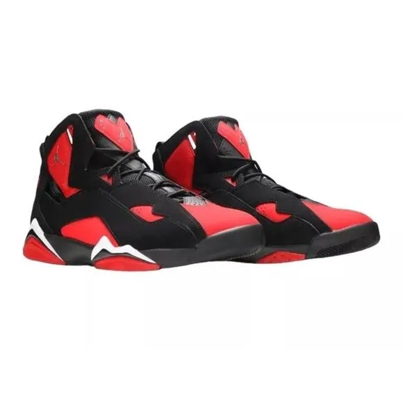 MEN'S JORDAN TRUE FLIGHT Black/Chrome/University Red/White CU4933-001 Shoes