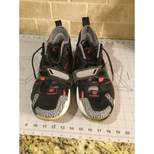 Men's Jordan Why Not Zero.2 Basketball Shoes Size 11.5 Black/Red