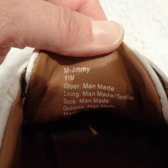 Men's Madden M-Jimmy White Sneakers Size 11M