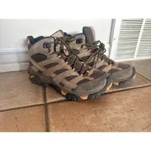 Men's Merrell Moab 2 Mid Hiking Boots Walnut Vibram J06045 Size 7.5