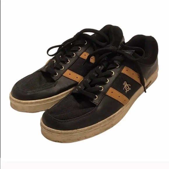 Men’s Original Penguin Black &amp; Tan Sneakers