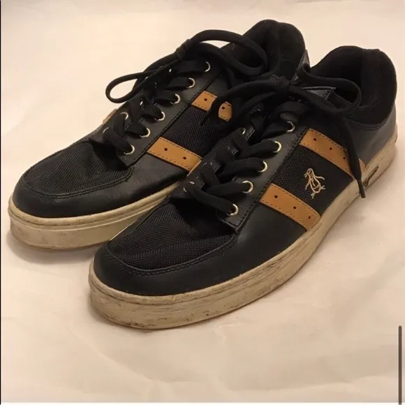 Men’s Original Penguin Black &amp; Tan Sneakers