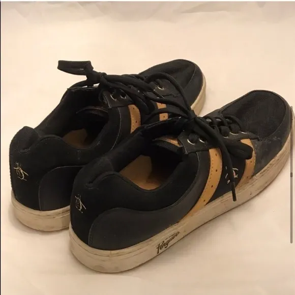 Men’s Original Penguin Black &amp; Tan Sneakers