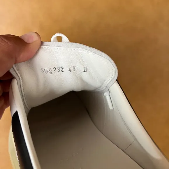 MENS OVERSIZED TRANSPARENT SOLE ALEXANDER MCQUEEN WHITE BLACK SNEAKER EU 45