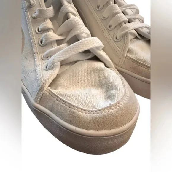 Men’s Puma Smash V2 VULC CV Casual White Canvas Sneakers