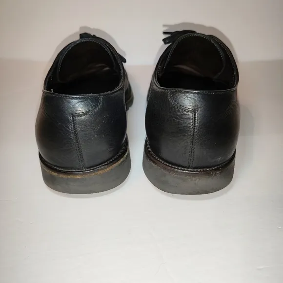 Mens Salvatore Ferragamo Black Leather Lace Up Casual Oxford Shoes  11D