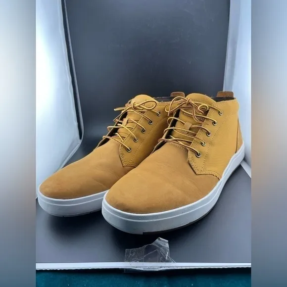 Mens Timberland Davis Square Chukka Casual Shoes Wheat 13​​​​​​​​​​​​​​​​​​​​