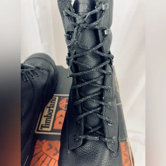 Men's Timberland PROHelix HD 8&quot; Composite Toe Waterproof Work Boot Black 13W NIB