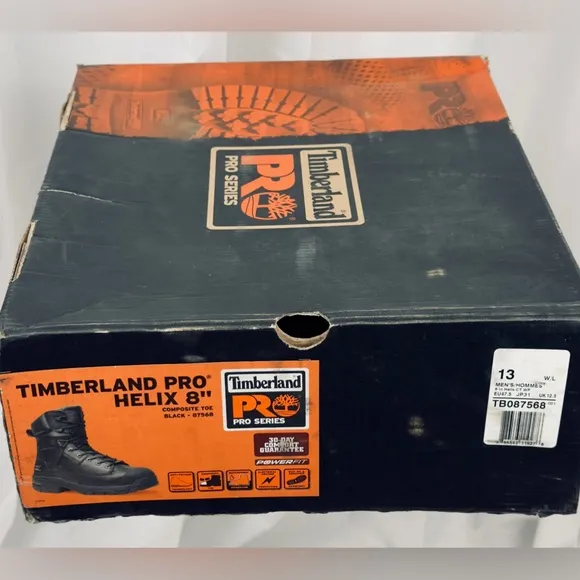 Men's Timberland PROHelix HD 8&quot; Composite Toe Waterproof Work Boot Black 13W NIB