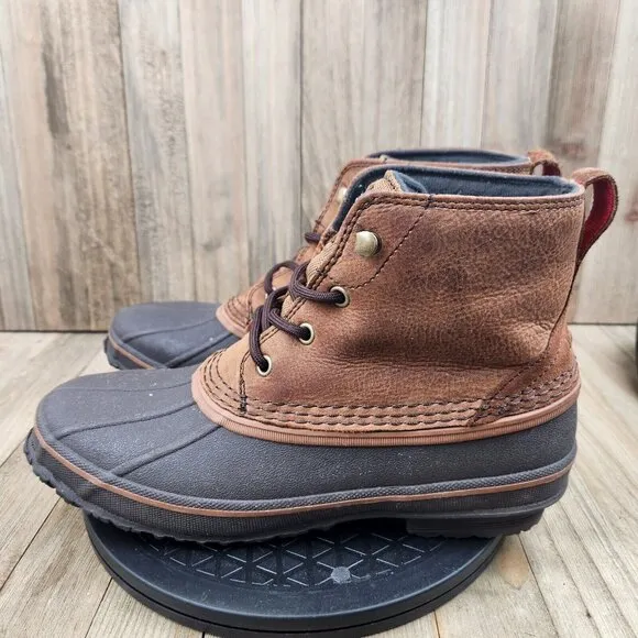 Mens Ugg Zetik size 8 Brown Leather Waterproof Duck Boots