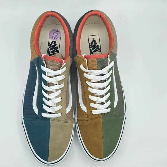 Men’s Vans Off The Wall 751505 Multicolor Casual Shoes Sneakers Size 10.5 New