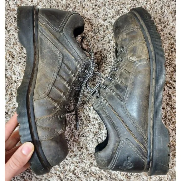 Men's Vtg Y2K Dr. Marten's Keith Leather Oxford Low Top Sz 11 M 12 L