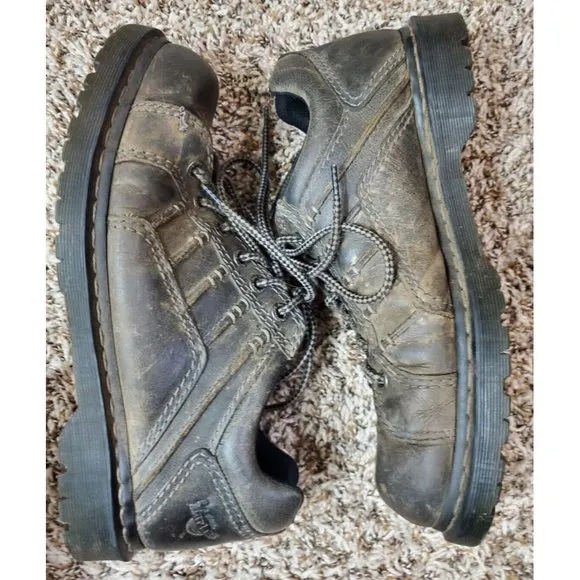 Men's Vtg Y2K Dr. Marten's Keith Leather Oxford Low Top Sz 11 M 12 L