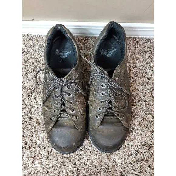 Men's Vtg Y2K Dr. Marten's Keith Leather Oxford Low Top Sz 11 M 12 L
