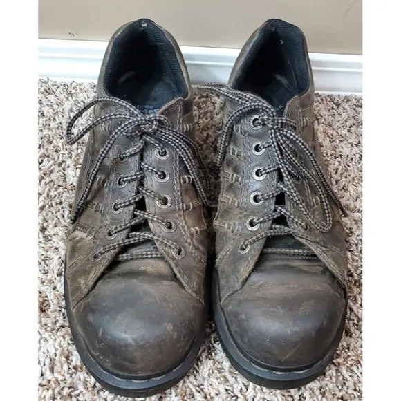Men's Vtg Y2K Dr. Marten's Keith Leather Oxford Low Top Sz 11 M 12 L