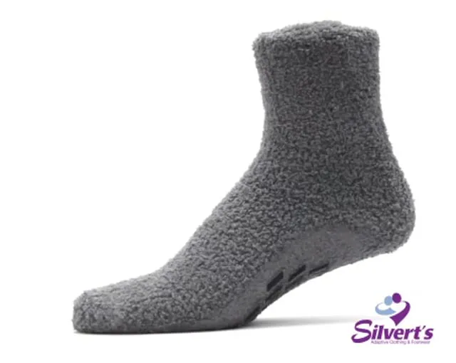 Mens / Womens Non Skid Hospital Socks - 6 Pack Slipper Socks